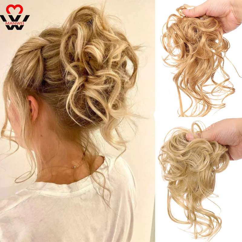 Homesen Extensão de Pedaço de Cabelo Bagunçado Coque de Cabelo com Elástico  Elástico Extensões de Cabelo Rabo de Cavalo Updo Chignon Rosquinha de Rabo  de Cavalo Peruca de Cabelo Sintético : 