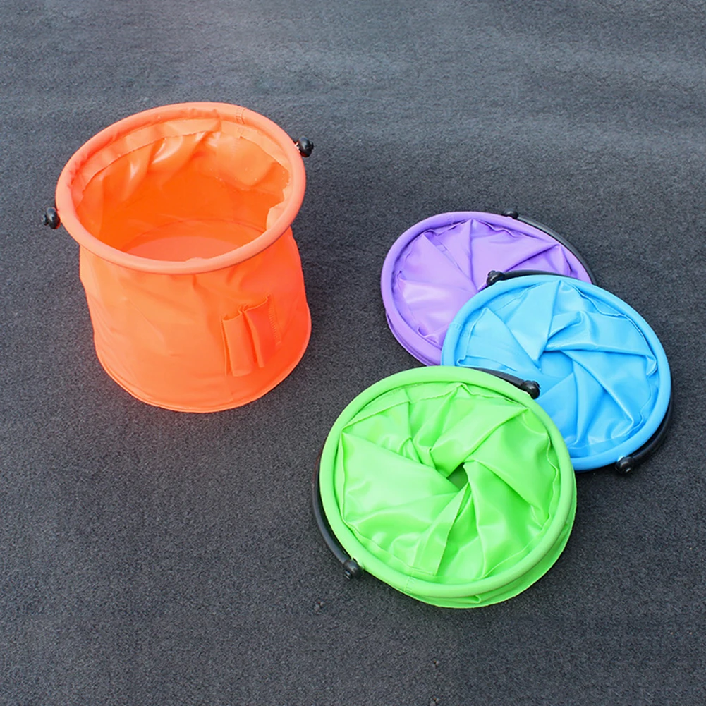 

Plastic Folding Bucket Portable Collapsible Fishing Bucket For Washing Painting Brush