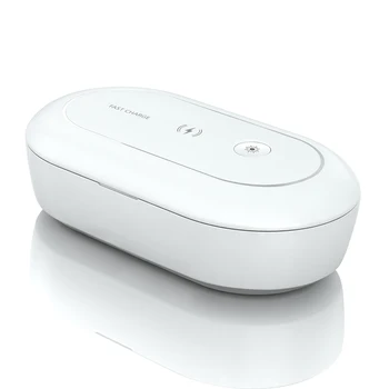 

UV Sterlizer Box Mobile Phone UV Light Sterlizer Cleaning Box Cellphone Wireless Charger Aroma Diffuser Portable UV Lamp Case