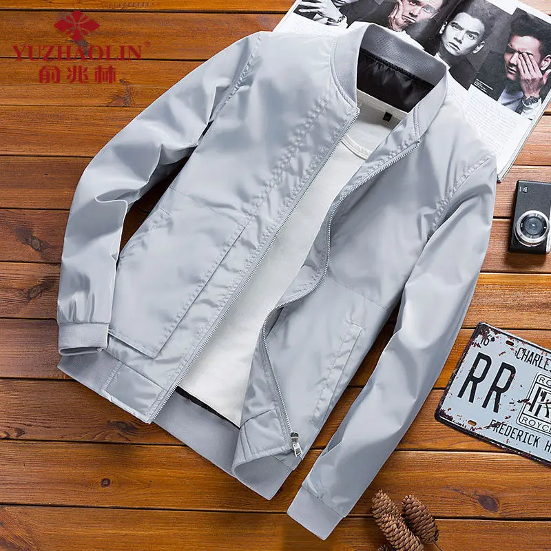 Deals LINGDENG 2019 Mens Jackets Spring Autumn Casual Coats Bomber Jacket Slim Fashion Male Outwear Mens Brand Clothing 6XL SA585