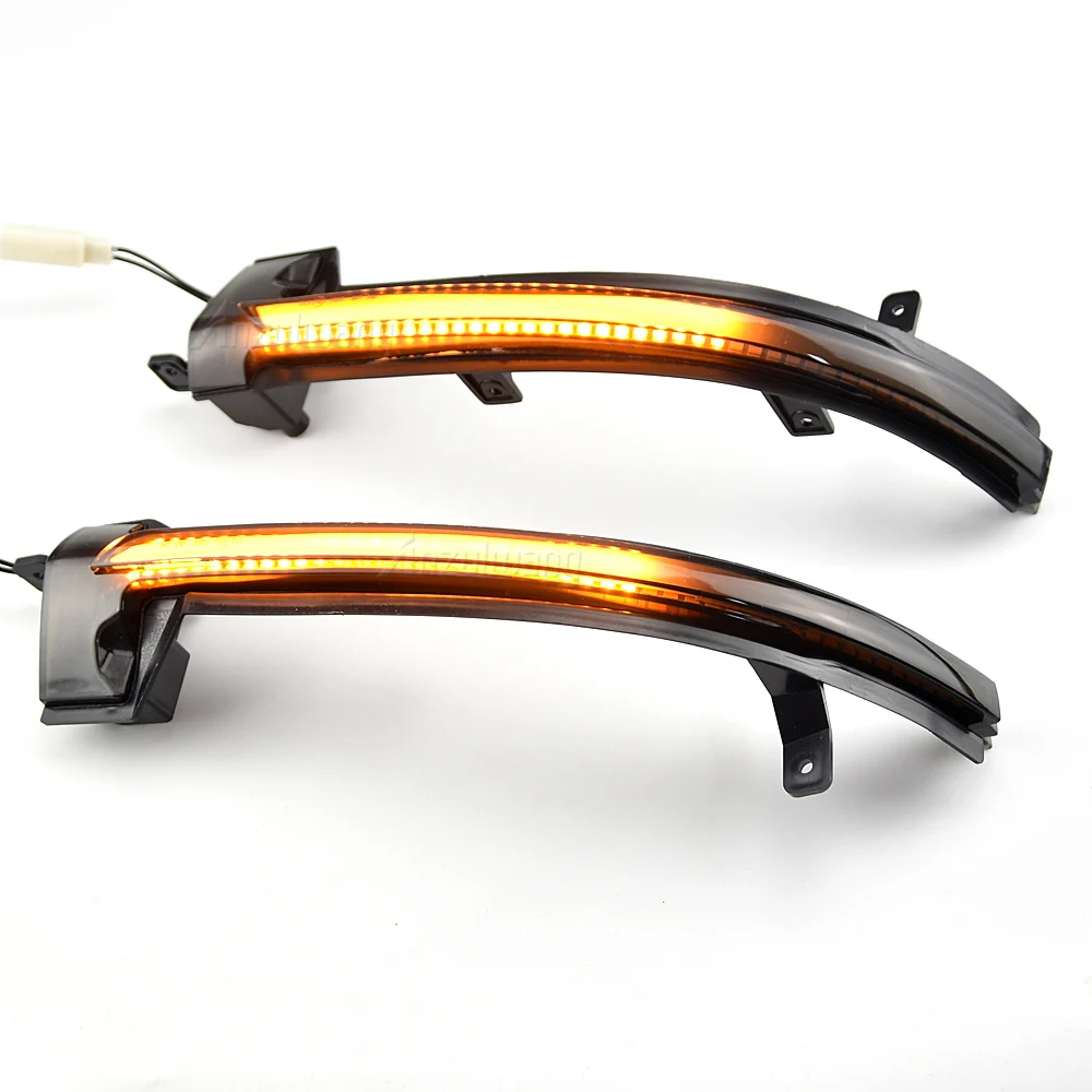 Specchietti Con Freccia LED Per VW Touareg II 2010-2018 - Indicatore Sequenziale Dinamico, Impermeabile, Colore Nero
