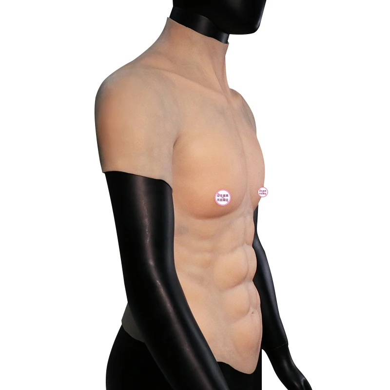 

Fake Chest Muscle Macho Artificial Realistic Fake Muscle for Man Actor Cosplay Silicone Simulation Muscles Skin Crossdresser