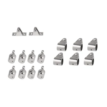 

Set of 16pcs Boat Canopy/Cover Fittings Hardware Accessories for 4-Bow Boat
