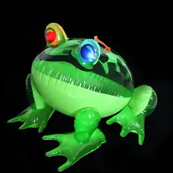 

Kuulee Inflation Animal Toy with Light and Line Inflatable Frog Lighted Large Size Beetle Toy Random Color Plastics