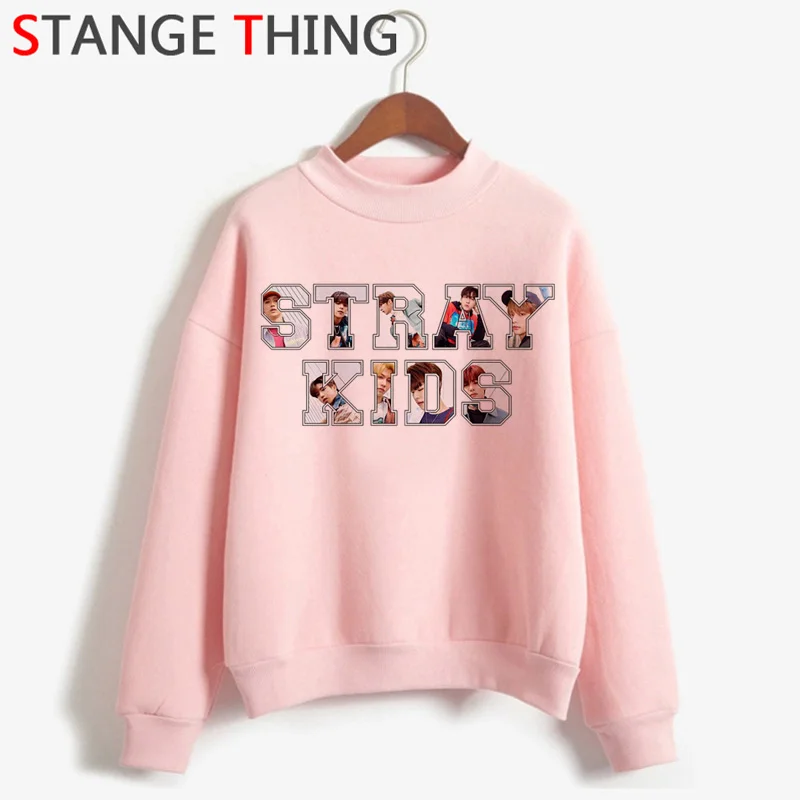 Stray Kids Miroh Harajuku Funny Cartoon Hoodies Women Turtleneck Kawaii Print I Am Who Sweatshirts Graphic Fashion Hoody Female - Color: H2913