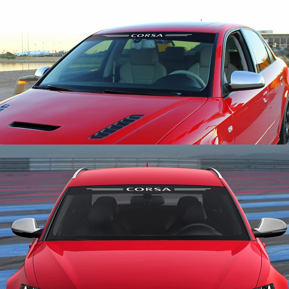 Car Reflective Decals Front Windshield Auto Stickers For Opel OPC Astra J H G K Insignia Corsa D B E Mokka Vectra B Accessories (3)