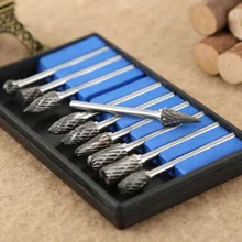 10Pcs/set Tungsten Steel Carbide Burrs Die Grinder Power Drill Bits Rotary Tool For mold grinding machine metal wood carving цена 10Pcs/set Tungsten Steel Carbide Burrs Die Grinder Power Drill Bits Rotary Tool For mold grinding machine metal wood carving цены онлайн