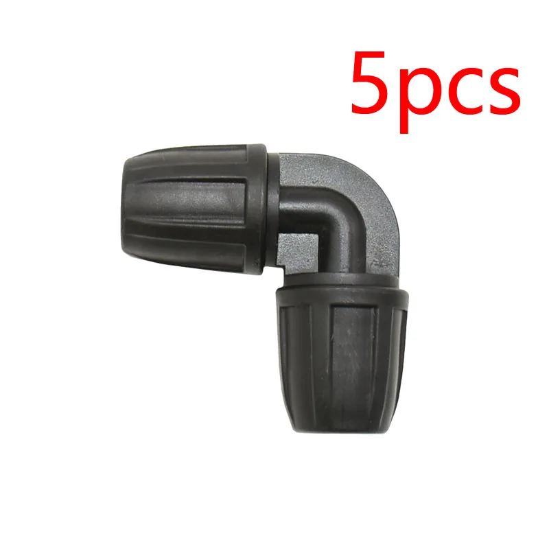 3/8" to 1/4" Hose Connector tee water splitter Elbow end plug repair 8/11 to 1/8" 4/7mm Barbed Reducing Cross connector 5pcs