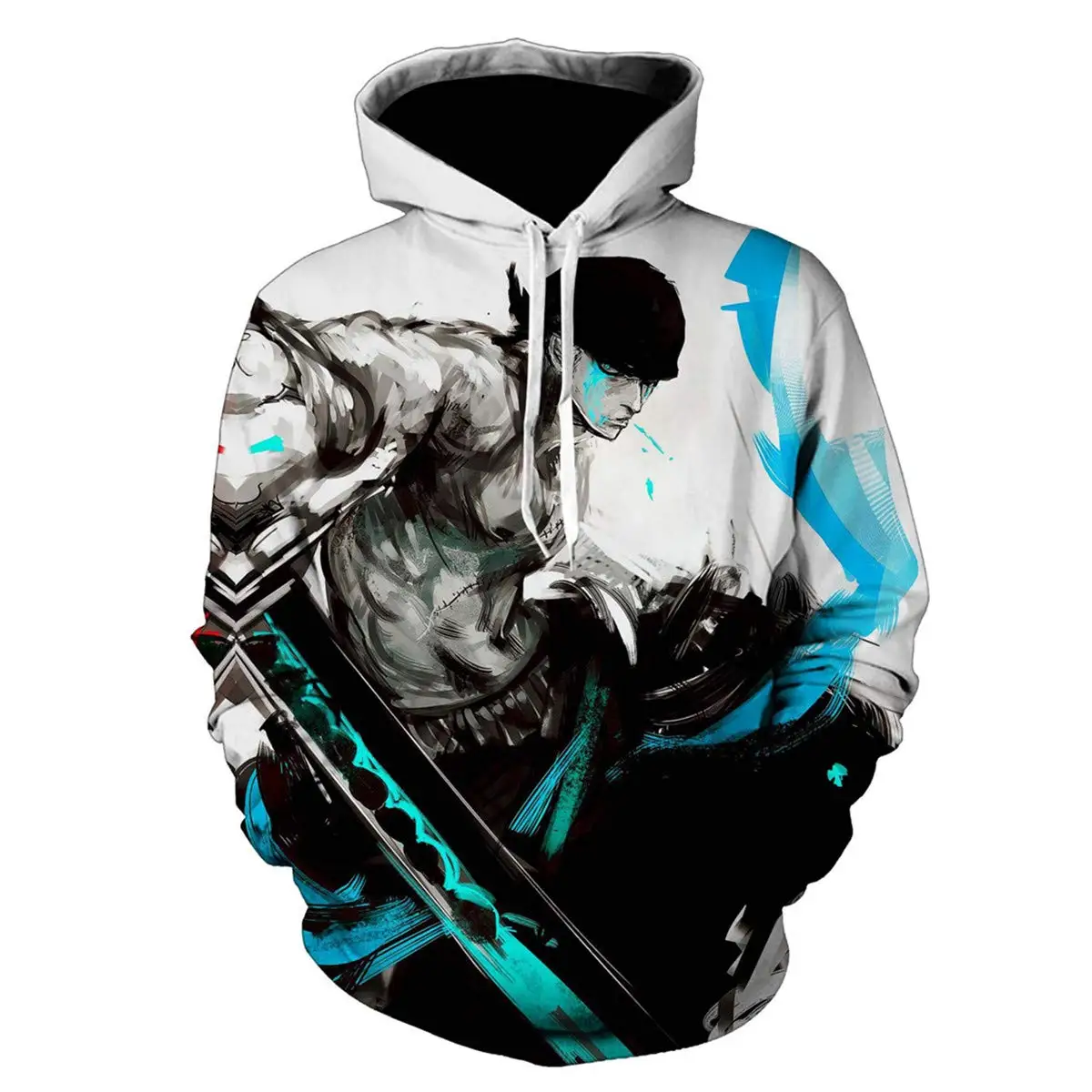 

New Cartoon One Piece Roronoa Zoro 3D Hoodies Men 2021 Fashion Casual Cosplay Costume Funny Spring Streetwear Sweatshirt Jacket