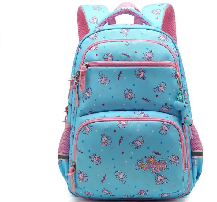 Новые школьные сумки для девочек, детский рюкзак, школьная сумка, студенческий рюкзак для книг, сумка через плечо, Детская сумка для книг - Цвет: Small light blue