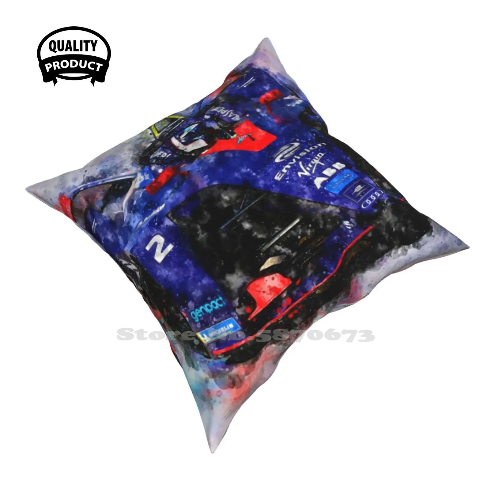 Sam Bird Formula E Morbida E Confortevole Federa Auto Elettriche Da Corsa Speed Driver Racetack Formula Formula Elettrica E