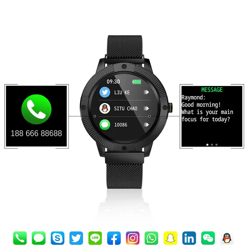 Полный сенсорный смарт-часы для женщин и мужчин для Android IOS Smartwatch Электроника Смарт-часы Wach фитнес-трекер круглые спортивные Смарт-часы