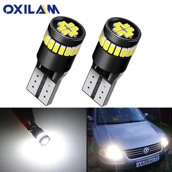 

2x T10 LED W5W Canbus Clearance Parking Light For Peugeot Partner 206 207 307 SW 607 406 407 308 3008 6500K White Led Car Lights