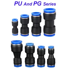 Пневматические Фитинги пластиковый соединитель PU 4 мм 6 мм 8 мм 10 мм для воздушного шланга труба Push in прямое газовое быстрое соединение
