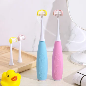 

3D Side Sonic Electric Toothbrush 3 Side SB Rechargeable Replacement Brush Head 5 Mode Waterproof 2 Minute Timer 30S Remind