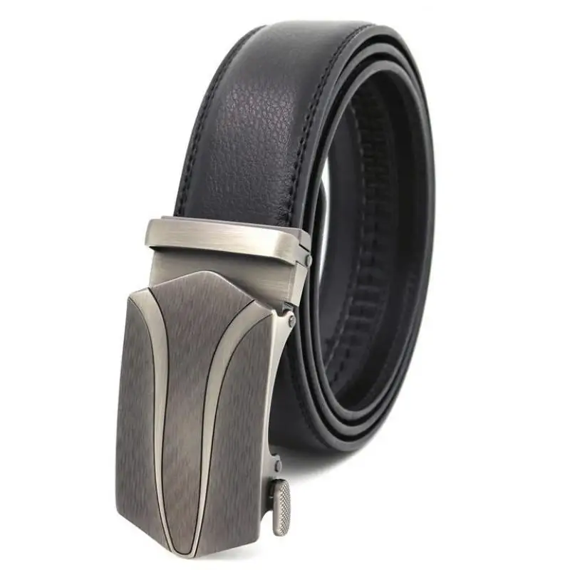 

New men's versatile pants belts men's atmospheric trend belts men's alloy high-quality automatic buckle leather belts