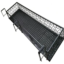 Type Antirust Iron Art Wall Hanging Suspension Flowerpot Guardrail Multi-storey Chlorophytum Son