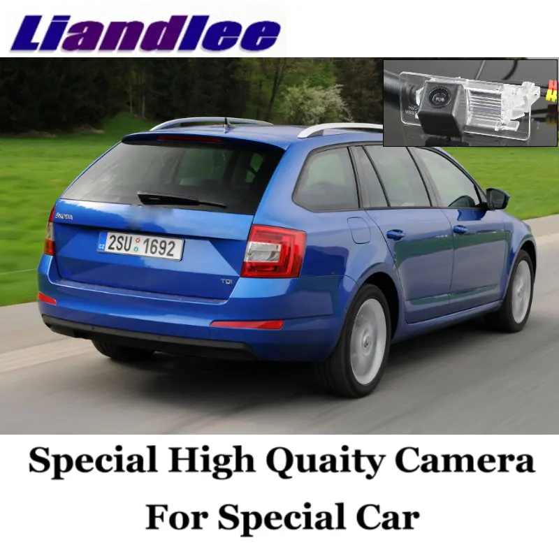 Liandlee обратная парковка для SKODA OCTAVIA III A7(Typ 5E) MK3 2013~ HD широкоугольный объектив CCD ночного видения камера заднего вида