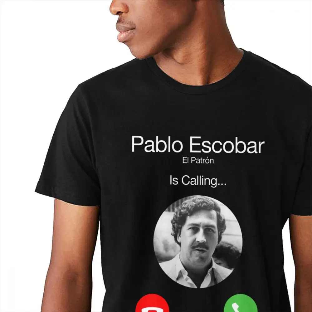 Ceny Pablo Escobar wywołanie męskie koszulki z krótkim rękawem El Patron, proszę kliknąć na koszulka na co dzień O neck na zamówienie Unisex czystej bawełny duży rozmiar koszulka z krótkim rękawem