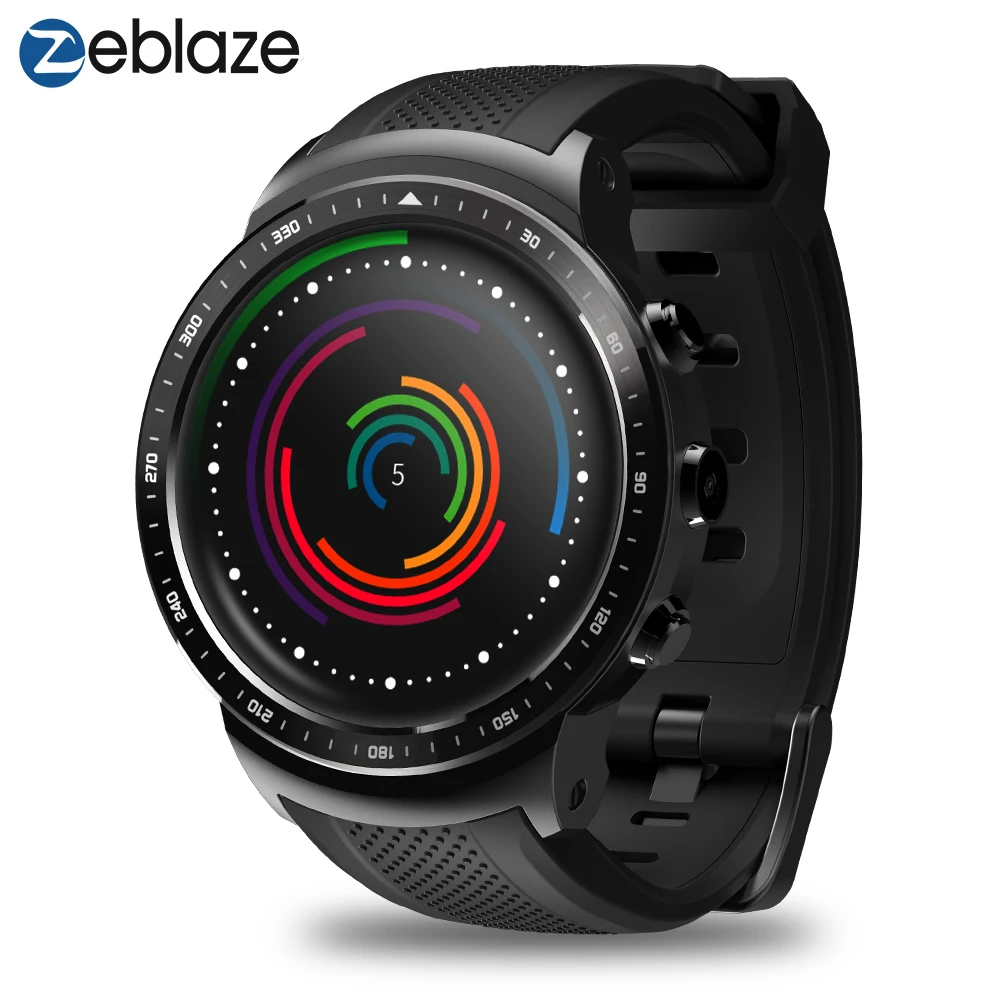 Смарт часы Zeblaze PRO 1 53 дюйма телефон 16 Гб GPS камера Core 4 0 носимые устройства для