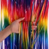 2m Backdrop Curtains Tinsel Fringe Foil Curtain Birthday Party Decor Adult Rain For The Photo Zone Anniversaire Party Backdrop ► Photo 3/6