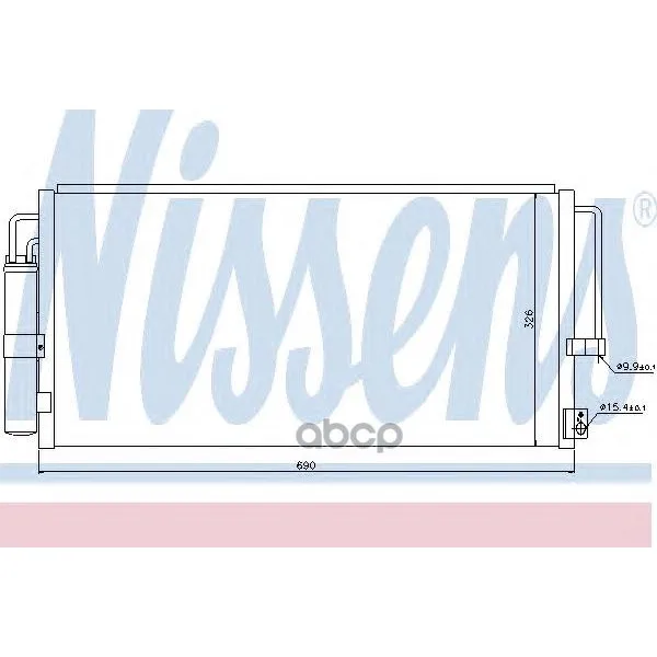 Конденсер Subaru Impreza 1.6-2.5 00- Nissens 94884 Nissens арт. 94884
