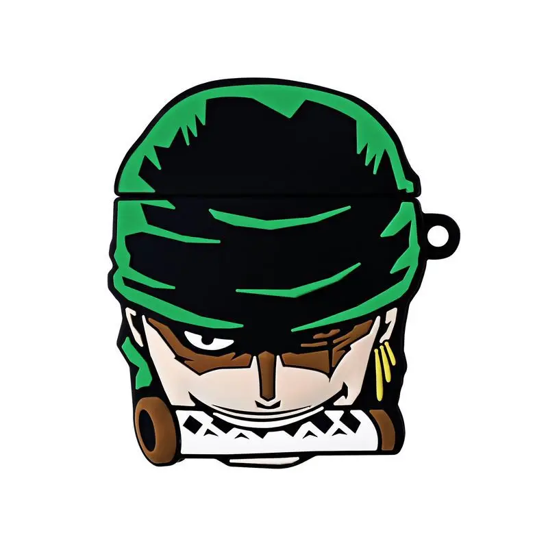 Цельный чехол для наушников Zoro Bluetooth милый защитный Airpods 2 аксессуары с брелком 3D