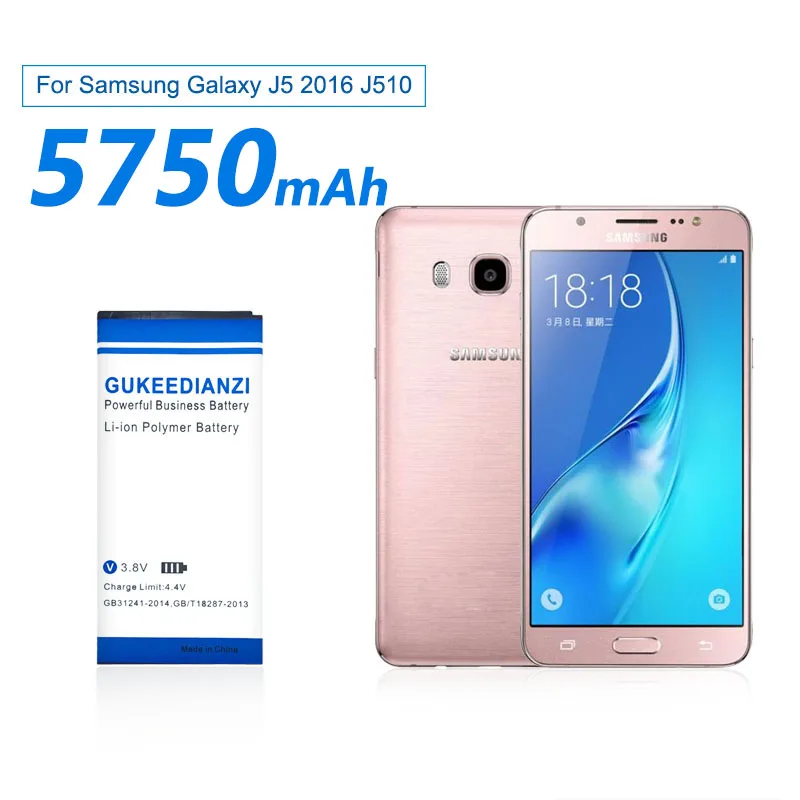 Аккумулятор большой емкости для Samsung Galaxy 2016 5750 мАч Сменный аккумулятор телефонов