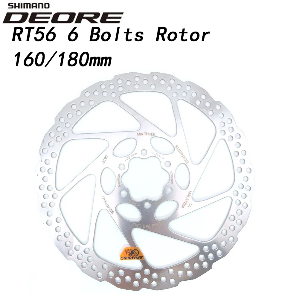 DEORE SM RT56 тормозной диск 6 Болт горный велосипед диск M610 RT56 M6000 тормозной диск 160 мм 180 мм MTB