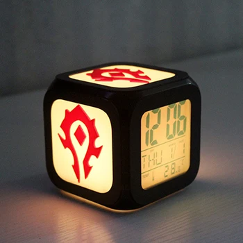 

Multifunction 3D Game LED Digital Wall Clock Date Time Nightlight Display Table Desktop Clocks Alarm Clock For Home