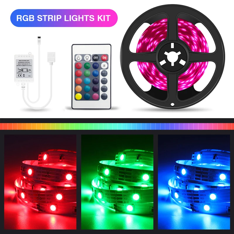 

Smart Wifi LED Light Strip RGB Waterproof SMD5050 DC12V 5M 10M Remote Full For Alexa / Google Home Tape BackLight for Room TV