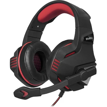 

Headset Sven AP-G890MV wired, 20-20000 Hz, 32 Ohms, 108 dB, 2 x mini jack 3.5 mm, 30-16000 Hz, -38 dB, color: black / red