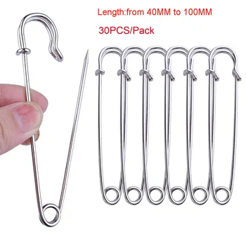 

30Pcs/set Large Metal Safety Pins Blanket Pins for Jewelry Crafts