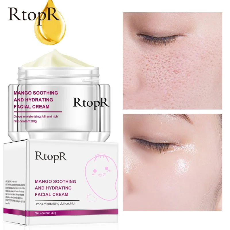

Hyaluronic acid Moisturizing Face Cream Collagen Anti-Wrinkle Anti Aging Whitening Day Cream Mango Shrink Pores Bright Tights