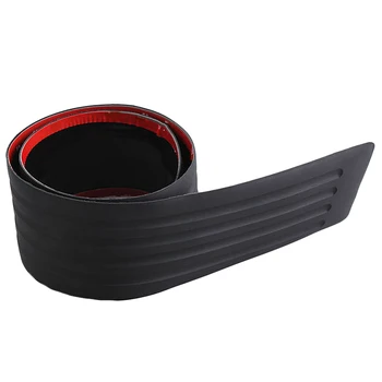 

Car Rear Bumper Sill Protector Plate Rubber Cover Guard Pad Moulding Trim 90Cm