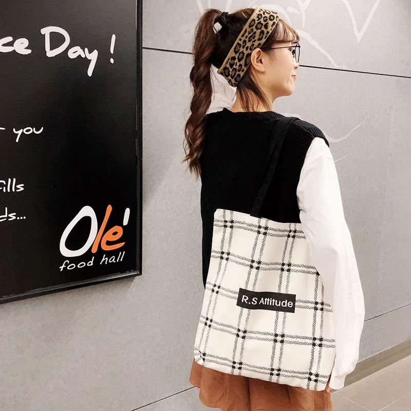 

Сумка на одно плечо, простая Холщовая Сумка, портативная эко-сумка для покупок с персонажем из мультфильма, Холщовая Сумка-тоут, брендовая Холщовая Сумка для покупок