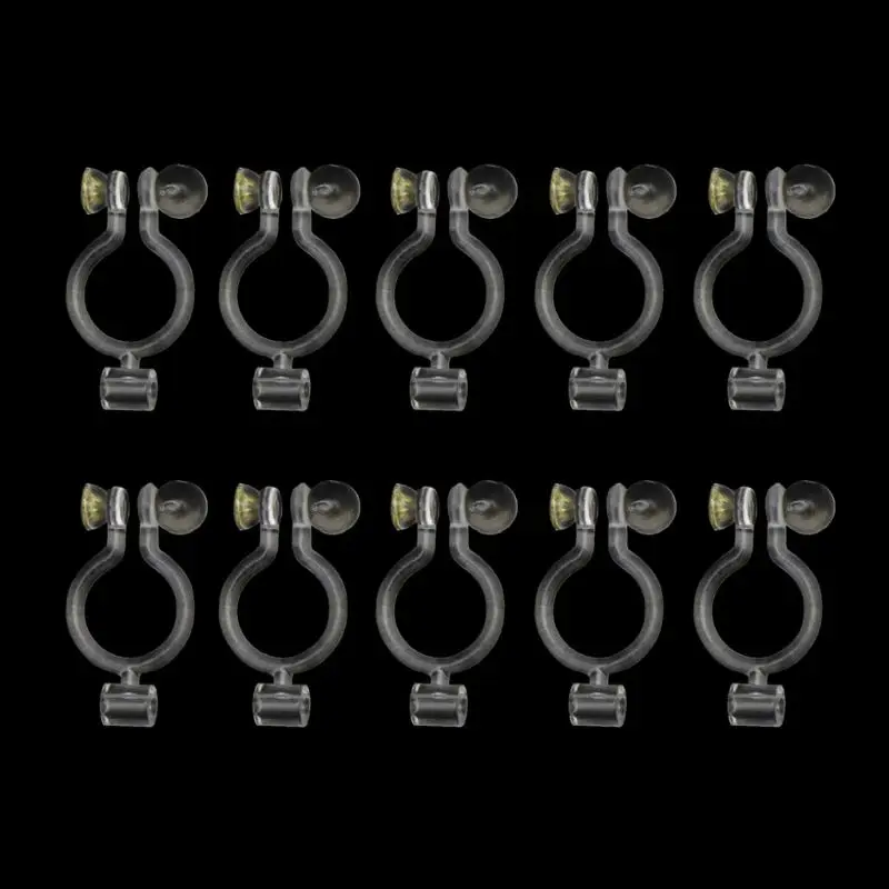 10Pcs Invisible Clip-on Earring Converters for Non Pierced Ears Jewelry Findings T4MD - Окраска металла: Y