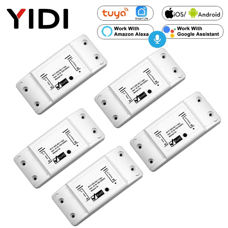 Wi Fi умный светильник переключатель 2/3/5/6/8/10 шт. Diy выключатель модуль базовой дом