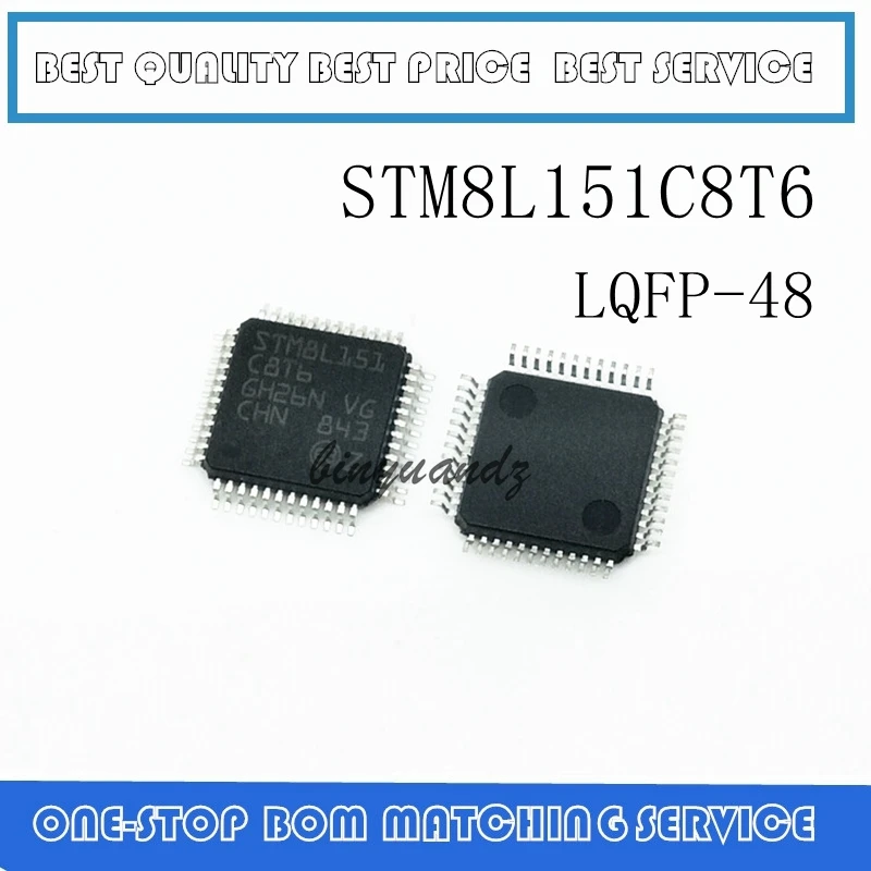 

5PCS-20PCS STM8L151C8T STM8L151C8T6 QFP-48