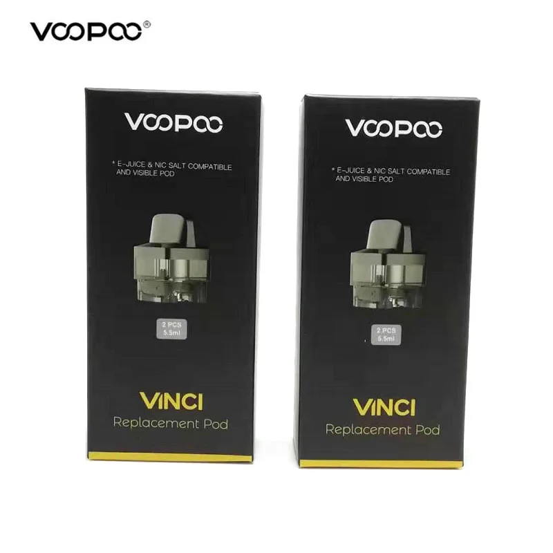 

2pcs/pack Original VOOPOO VINCI Replacement Pod Cartridge 5.5ml Capacity for VOOPOO VINCI Mod Pod Kit VINCI R Mod Vape Kit