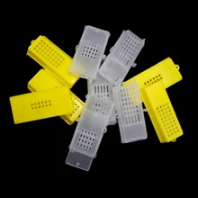 150 шт Профессиональный Желтый Белый queen Транспортные клетки разведение пчел клетки пластиковые пчелы инструменты принадлежности