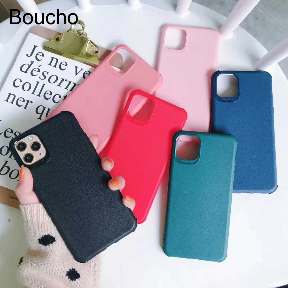Boucho яркие цвета чехол для телефона iphone 11 Pro X XS MAX XR противоударный защитный задний