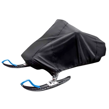 

115X51X48inch Full Snowmobile Cover Outdoor Trailerable Sled Cover Waterproof Snowproof Dustproof Cover Anti-UV Cover