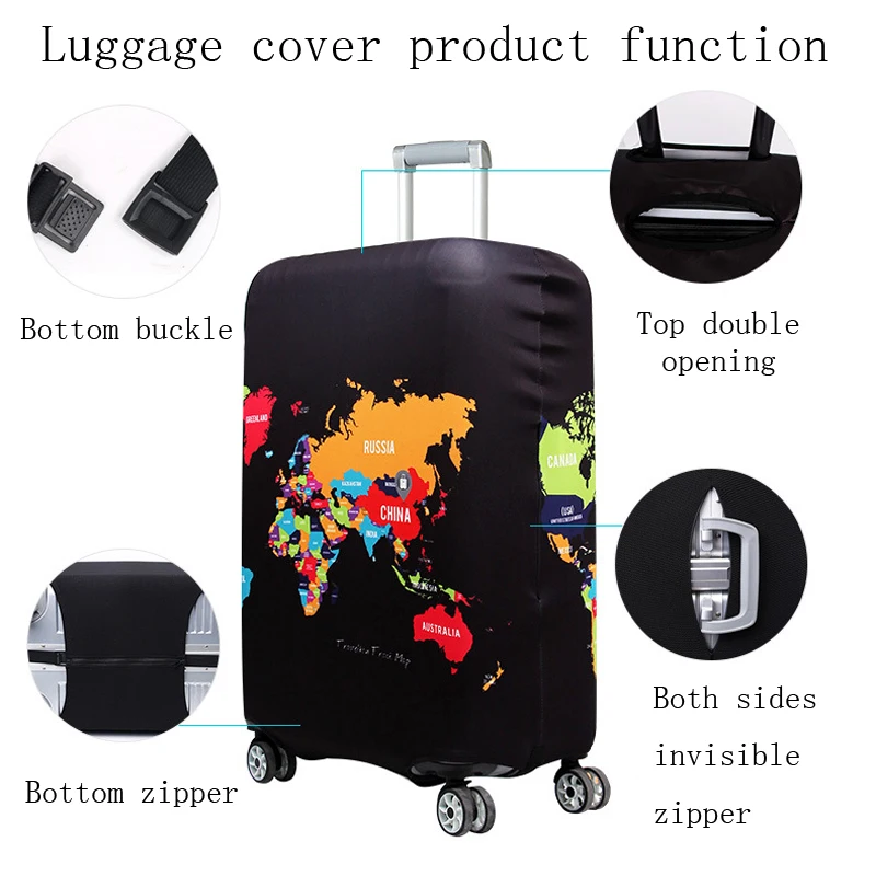 Travel Luggage Protective Cover Travel Accessorie Suitcase Case Cover Baggage Case Elastic S/M/L/XL 18-32 inch Luggage