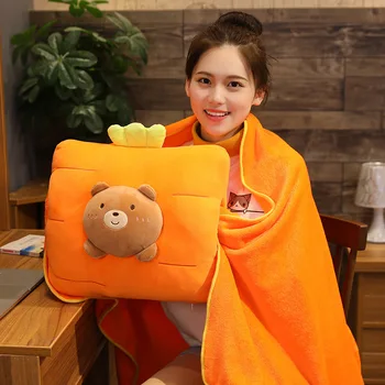 

40cm Comfortable Cushion Blanket Washed Cotton Duck dinosaur Square Soft Back Cushion Sleeping Blanket Gifts For Children Baby