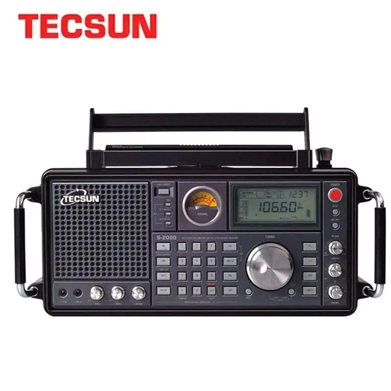Tanie TECSUN S 2000 HAM Radio przenośne SSB podwójna konwersja PLL FM MW SW LW Air Band amatorskie 87 108 MHz 76 108 MHz Radio internetowe