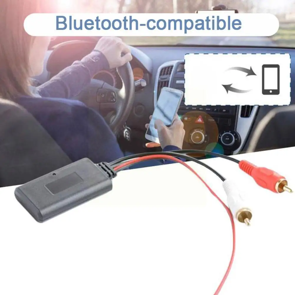 Универсальный модуль приемника Bluetooth Aux 2 входных кабеля Rca радиоадаптер C4l7