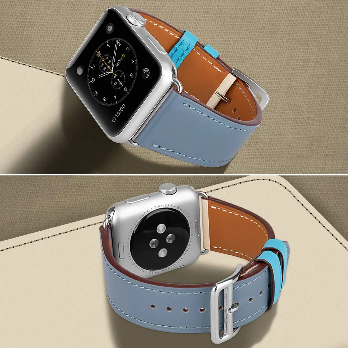 Кожаный ремешок для Apple watch band 4 5 44 мм 40 мм iWatch 38 мм 42 мм ремешок из натуральной кожи один тур Браслет Apple watch 3 2 1 42