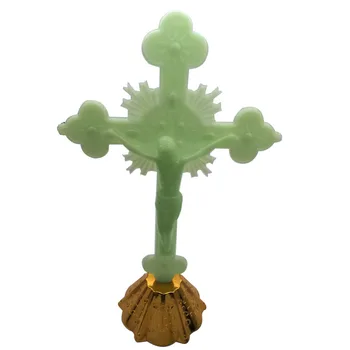 

Luminous cross Christian bitter image religious Catholic prayer setting an icon with a lamp Christian accessories gift