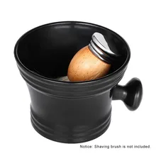 Shaving Bowl Barber Cleaning Soup Cup for Razor Man's Plastic Shaving Bowl with Handle Soap Mug Bowl Professional for Home Salon